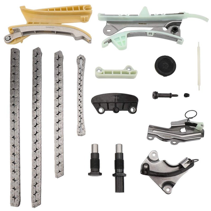 MAYASAF Engine Timing Chain Kit with Original Equipment Replacement Timing Chains, Cassettes, and Tensioners for Select Ford, Mazda, Mercury 4.0L V6 Models - Image 1